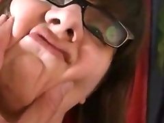 Busty chubby babe gets pov cock