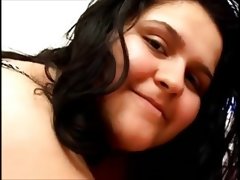 Bbw brunette with hairy pussy and big